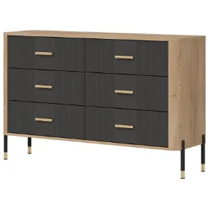 Obrazek Komoda Dante Dt04  Dąb Cremona/Antracyt