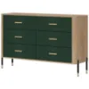 Obrazek Komoda Dante Dt04  Dąb Cremona/Zielony