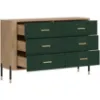 Obrazek Komoda Dante Dt04  Dąb Cremona/Zielony
