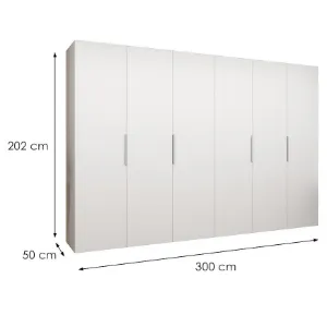 Obrazek Szafa Marbella I 300 biały/srebrny