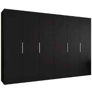 Obrazek Szafa Marbella I 300 czarny/srebrny