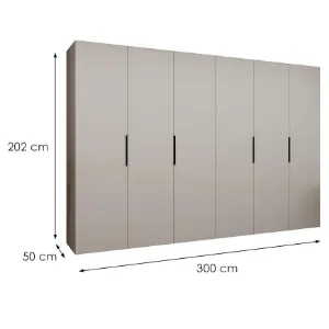 Obrazek Szafa Marbella I 300 kaszmir/czarny