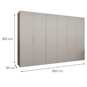 Obrazek Szafa Marbella I 300 kaszmir/srebrny