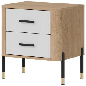 Obrazek Szafka Nocna Dante Dt21 Dąb Cremona/Biały