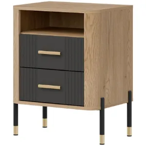 Obrazek Szafka Nocna Dante Dt22 Dąb Cremona/Antracyt