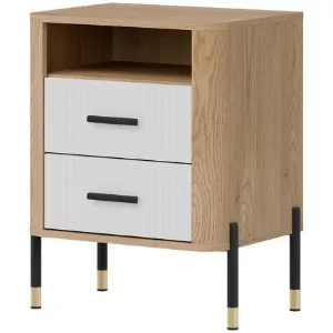 Obrazek Szafka Nocna Dante Dt22 Dąb Cremona/Biały