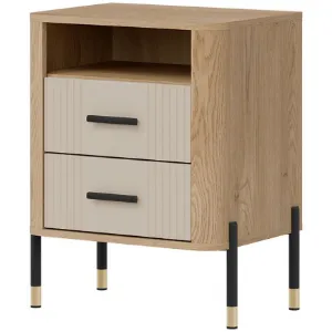 Obrazek Szafka Nocna Dante Dt22 Dąb Cremona/Kaszmir