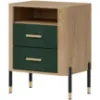 Obrazek Szafka Nocna Dante Dt22 Dąb Cremona/Zielony
