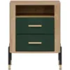 Obrazek Szafka Nocna Dante Dt22 Dąb Cremona/Zielony