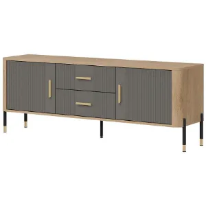 Obrazek Komoda Dante Rtv Dt01 Dąb Cremona/Szary