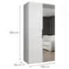 Obrazek Szafa Marbella II 100 biały/czarny