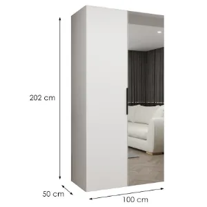 Obrazek Szafa Marbella II 100 biały/czarny