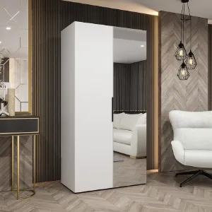 Obrazek Szafa Marbella II 100 biały/czarny