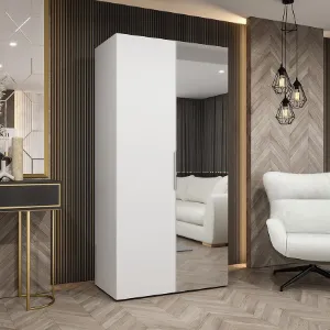 Obrazek Szafa Marbella II 100 biały/srebrny