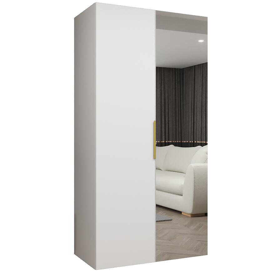 Szafa Marbella II 100 biały/złoty