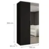 Obrazek Szafa Marbella II 100 czarny