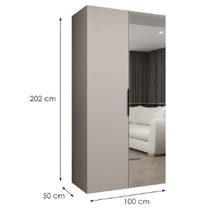 Obrazek Szafa Marbella II 100 kaszmir/czarny