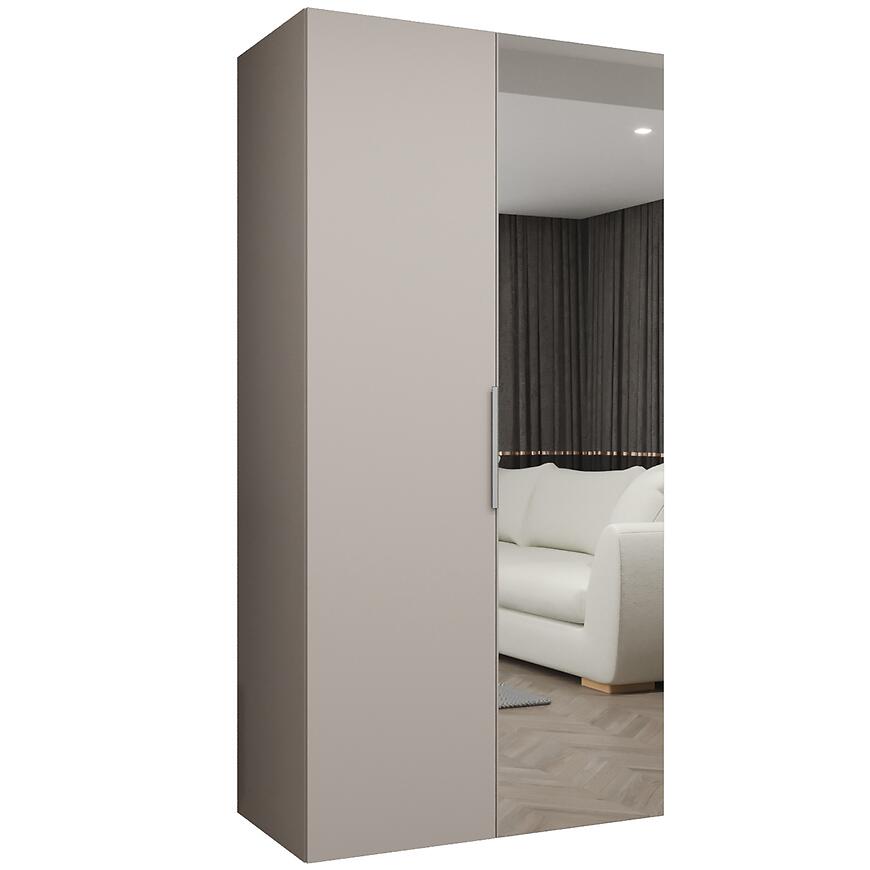 Szafa Marbella II 100 kaszmir/srebrny