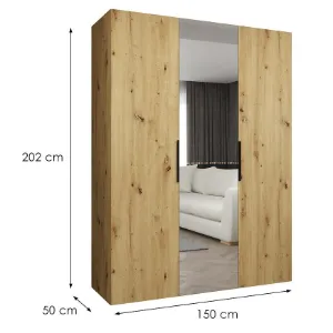 Obrazek Szafa Marbella II 150 artisan czarny