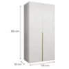 Obrazek Szafa Alicante I 100 biały/złoty
