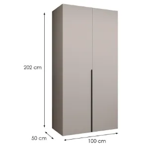 Obrazek Szafa Alicante I 100 kaszmir/czarny