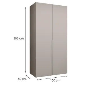 Obrazek Szafa Alicante I 100 kaszmir/srebrny