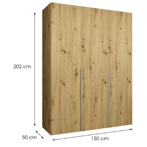 Obrazek Szafa Alicante I 150 artisan srebrny