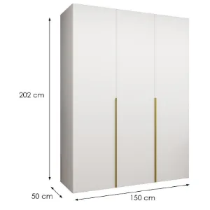 Obrazek Szafa Alicante I 150 biały/złoty