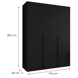 Obrazek Szafa Alicante I 150 czarny