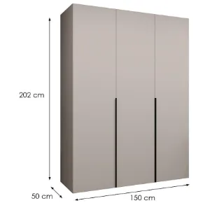 Obrazek Szafa Alicante I 150 kaszmir/czarny