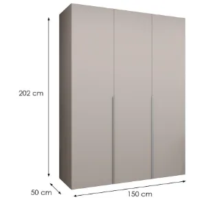 Obrazek Szafa Alicante I 150 kaszmir/srebrny