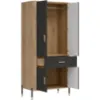 Obrazek Szafa Dante Dt16 Dąb Cremona/Antracyt