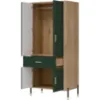 Obrazek Szafa Dante Dt16 Dąb Cremona/Zielony