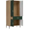 Obrazek Szafa Dante Dt16 Dąb Cremona/Zielony