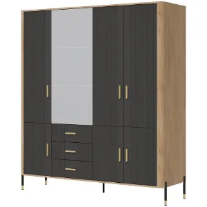 Obrazek Szafa Dante Dt17 Dąb Cremona/Antracyt