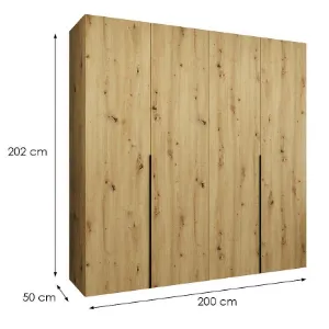 Obrazek Szafa Alicante I 200 artisan czarny