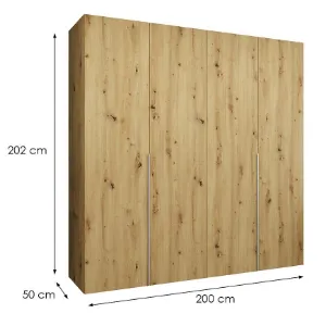 Obrazek Szafa Alicante I 200 artisan srebrny