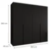 Obrazek Szafa Alicante I 200 czarny