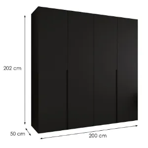 Obrazek Szafa Alicante I 200 czarny