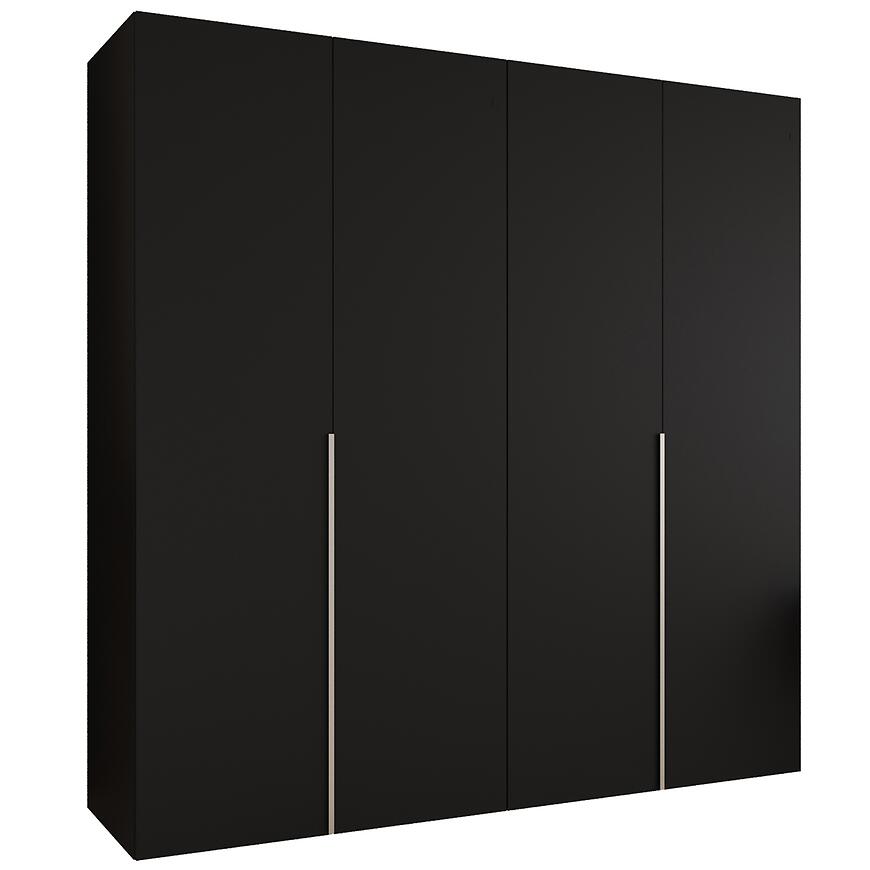 Szafa Alicante I 200 czarny/srebrny