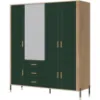 Obrazek Szafa Dante Dt17 Dąb Cremona/Zielony