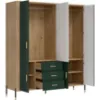 Obrazek Szafa Dante Dt17 Dąb Cremona/Zielony