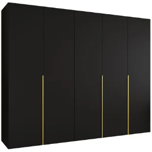 Obrazek Szafa Alicante I 250 czarny/złoty