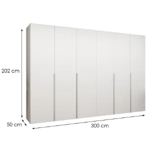 Obrazek Szafa Alicante I 300 biały/srebrny