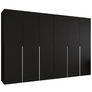 Obrazek Szafa Alicante I 300 czarny/srebrny