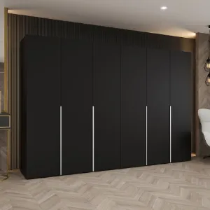 Obrazek Szafa Alicante I 300 czarny/srebrny