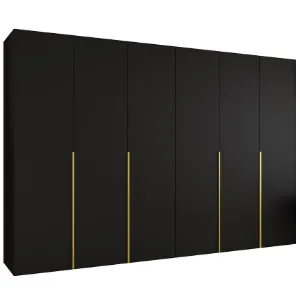 Obrazek Szafa Alicante I 300 czarny/złoty