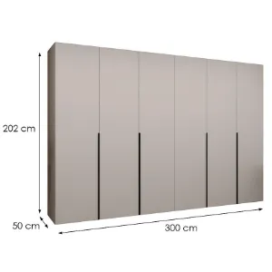 Obrazek Szafa Alicante I 300 kaszmir/czarny