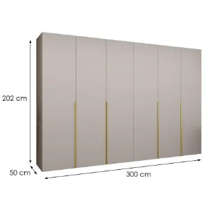 Obrazek Szafa Alicante I 300 kaszmir/złoty