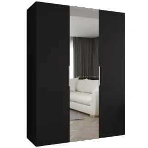 Obrazek Szafa Marbella II 150 czarny/srebrny